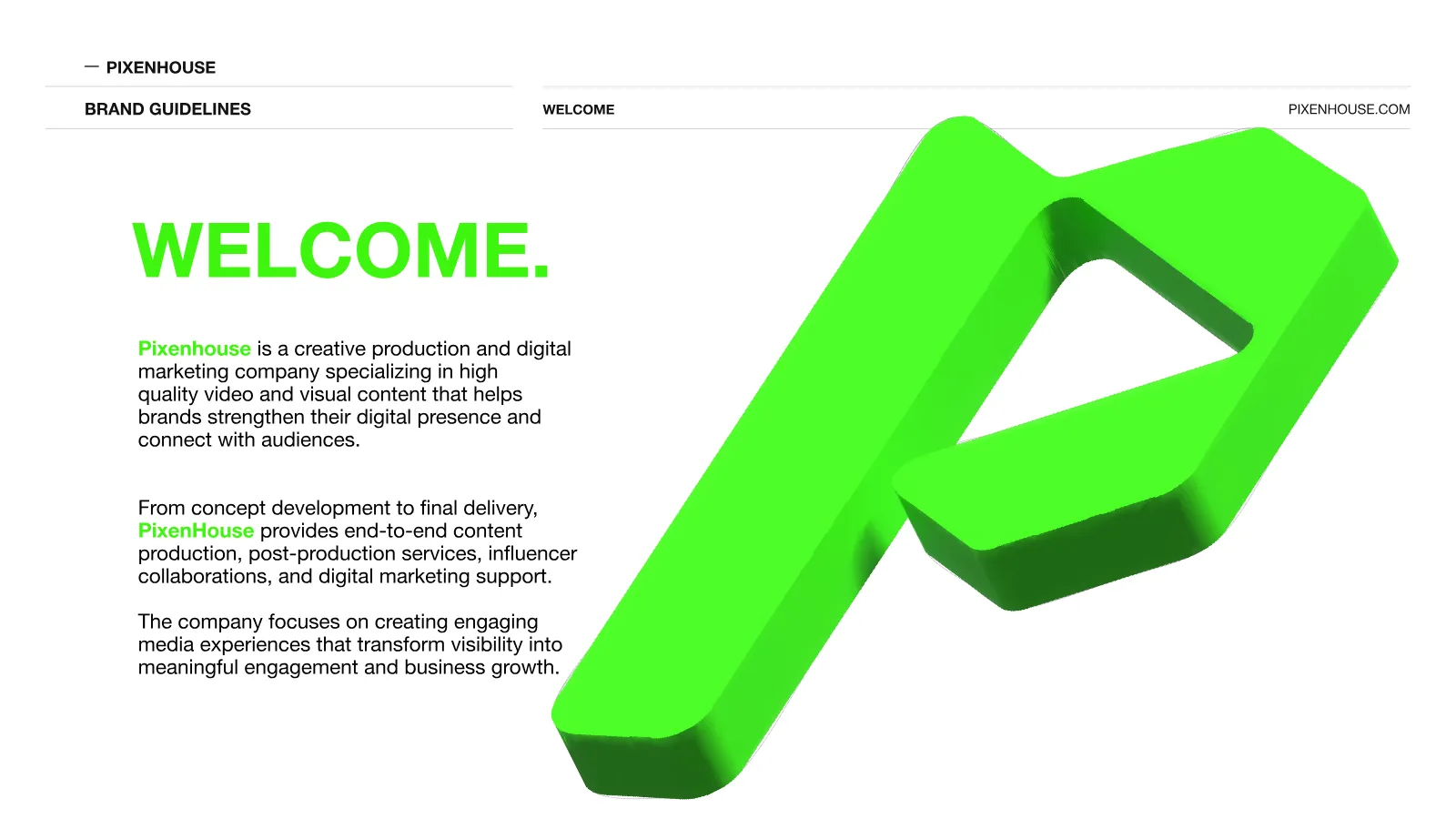 PIXENHOUSE — page 3 of 29. Brand & Web by Koussay Zayani.